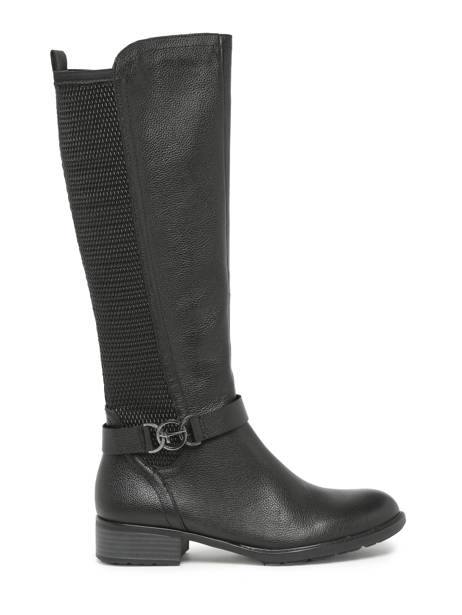 Riding Boots In Leather Tamaris Black accessoires 41