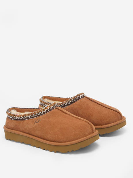 Slippers Tasman In Leather Ugg Brown accessoires 5955 other view 3