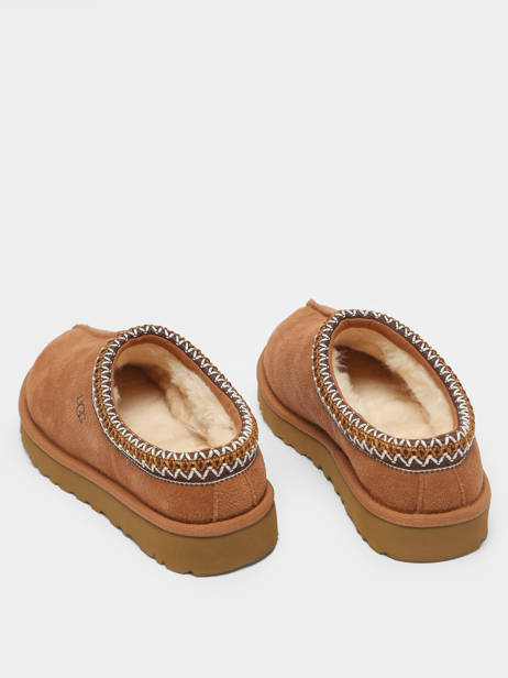 Slippers Tasman In Leather Ugg Brown accessoires 5955 other view 4