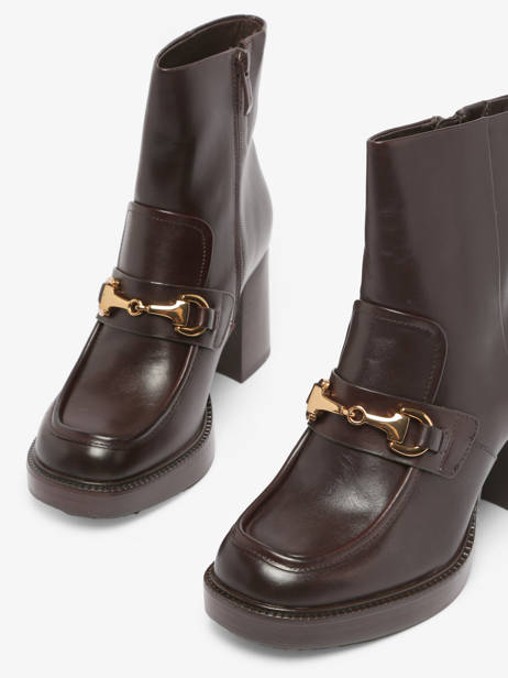 Heeled Boots In Leather Tamaris Red accessoires 41 other view 1