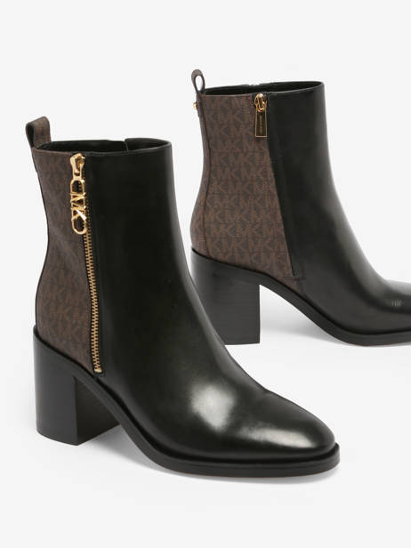 Heeled Boots Regan In Leather Michael kors Black accessoires F3RGME8L other view 3