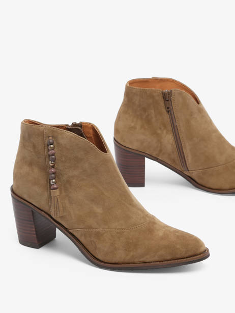 Heeled Boots Natax In Leather Mam'zelle Brown accessoires CSIRI54 other view 3