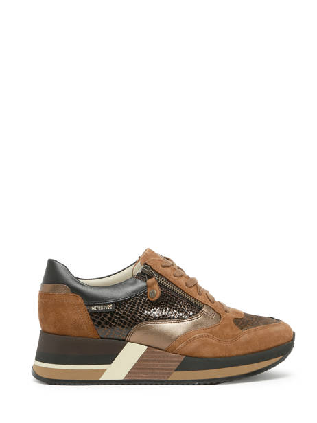 Sneakers Olimpia In Leather Mephisto Brown accessoires P5143558