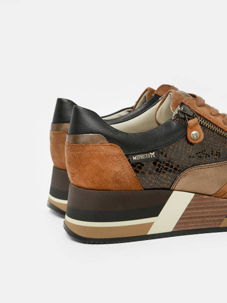 Sneakers Olimpia In Leather Mephisto Brown accessoires P5143558 other view 4