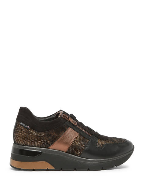 Sneakers Elisia In Leather Mephisto Black accessoires P5143739