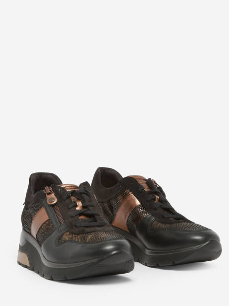 Sneakers Elisia In Leather Mephisto Black accessoires P5143739 other view 3