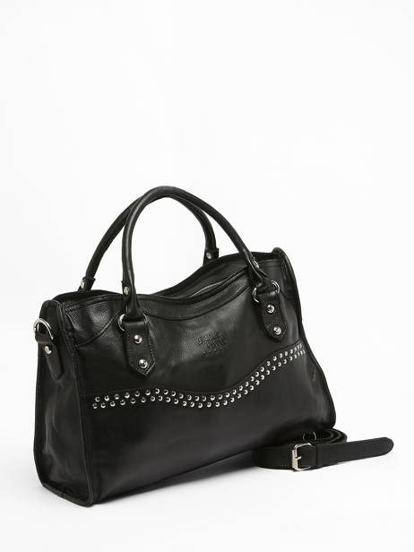 Handbag Leather Basilic pepper Black glam BGLA22 other view 2