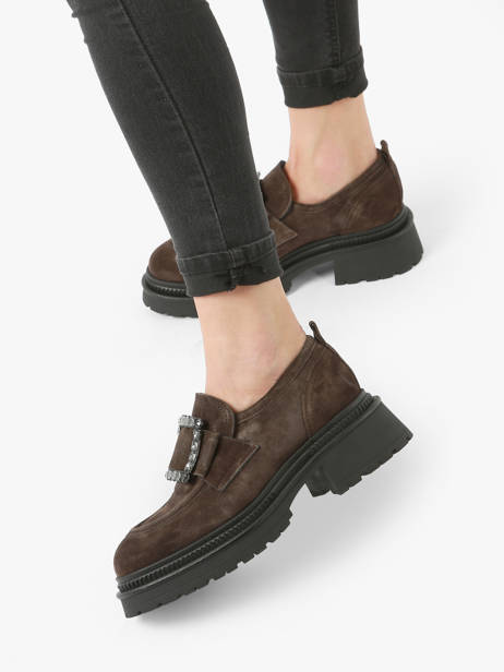 Moccasins In Leather Alpe Brown accessoires 27261134 other view 2