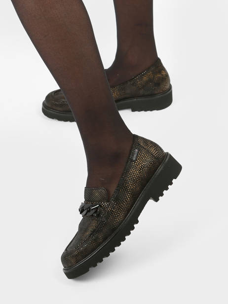 Moccasins Salka Boa In Leather Mephisto Gold accessoires P5143206 other view 2