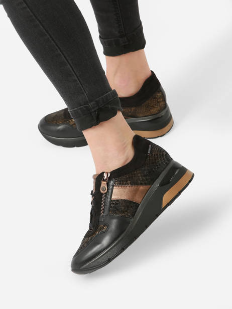 Sneakers Elisia In Leather Mephisto Black accessoires P5143739 other view 2