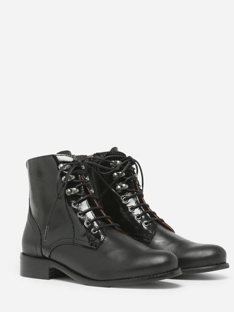 Boots In Leather Rock and rose Black accessoires CV5404 other view 3