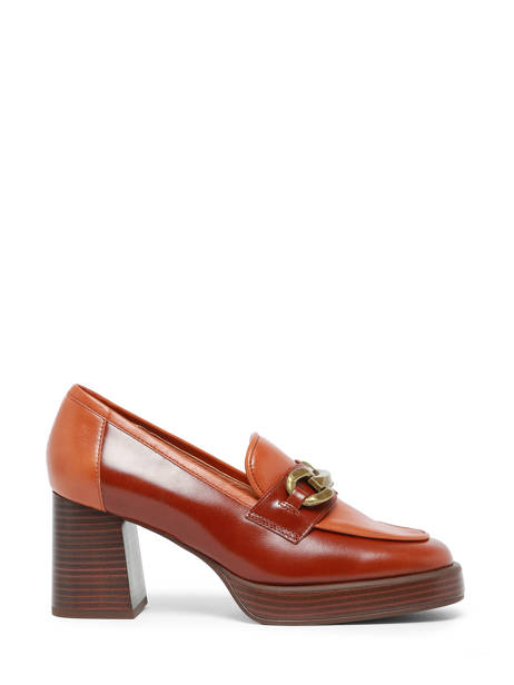 Heeled Moccasins Limon In Leather Mam'zelle Brown accessoires CSIXV21