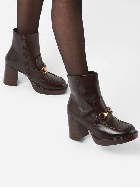 Heeled Boots In Leather Tamaris Red accessoires 41 other view 2