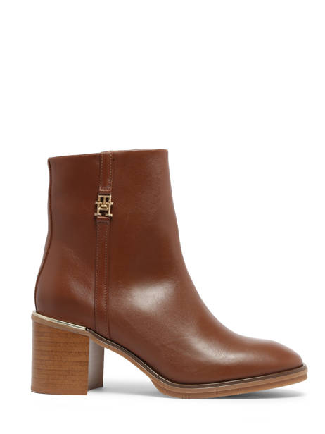 Heeled Boots Tommy hilfiger Brown accessoires 7539GTU