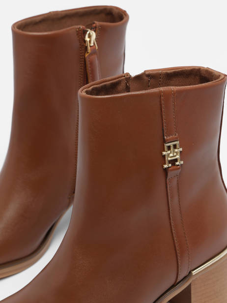 Heeled Boots Tommy hilfiger Brown accessoires 7539GTU other view 1