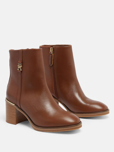 Heeled Boots Tommy hilfiger Brown accessoires 7539GTU other view 3