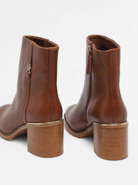 Heeled Boots Tommy hilfiger Brown accessoires 7539GTU other view 4