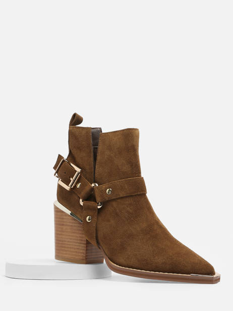 Santiago Boots In Leather Alma en pena Brown accessoires I23318 other view 1