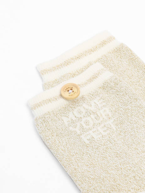 Socks Cabaia Gold socks women MOVEYOUR other view 1