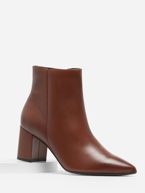 Heeled Boots In Leather Tamaris Brown accessoires 41 other view 1
