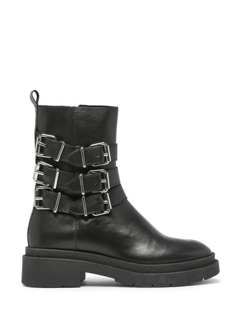 Boots Bennie In Leather Ps poelman Black accessoires BENNIE09