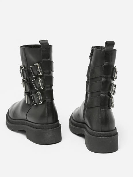 Boots Bennie In Leather Ps poelman Black accessoires BENNIE09 other view 2