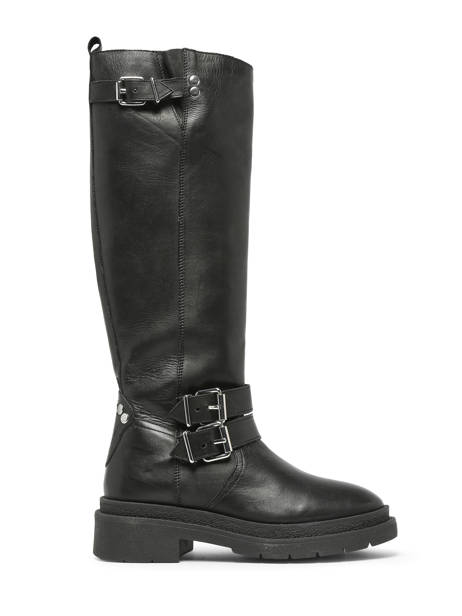 Boots Bennie In Leather Ps poelman Black accessoires BENNIE07