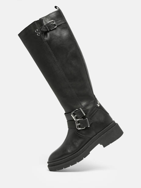 Boots Bennie In Leather Ps poelman Black accessoires BENNIE07 other view 1