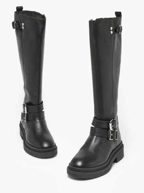 Boots Bennie In Leather Ps poelman Black accessoires BENNIE07 other view 3