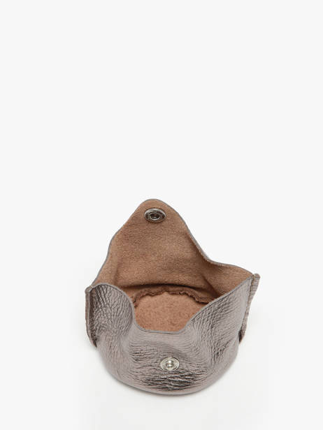 Coin Purse Leather Paul marius Gray vintage ESCARCEL other view 1