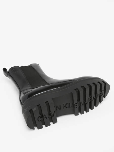 Boots In Leather Calvin klein jeans Black accessoires 12860GT other view 1