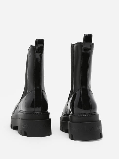 Boots In Leather Calvin klein jeans Black accessoires 12860GT other view 4