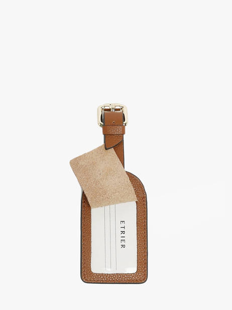 Luggage Tag Tradition Cuir Etrier Brown tradition ETRA901M other view 1