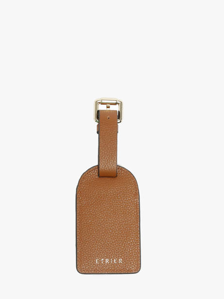 Luggage Tag Tradition Cuir Etrier Brown tradition ETRA901M other view 2