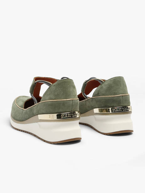 Sneakers Vasas In Leather Mam'zelle Green accessoires CSIJK66 other view 3