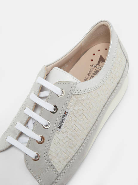 Sneakers In Leather Mephisto Gray accessoires P5144716 other view 1
