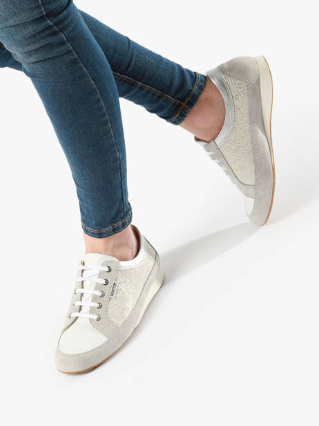 Sneakers In Leather Mephisto Gray accessoires P5144716 other view 2
