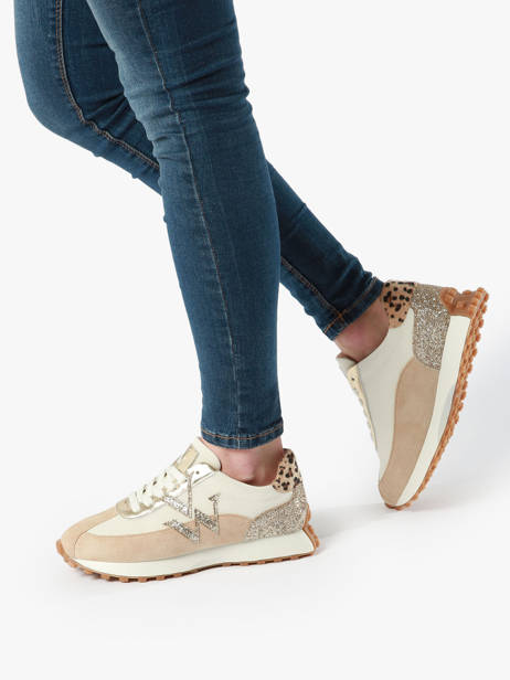 Sneakers Faustine Vanessa wu Beige accessoires BK2655BG vue secondaire 2