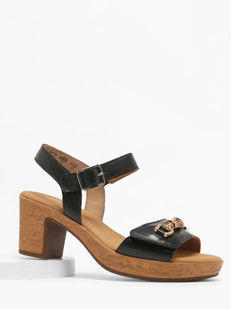 Heeled Sandals In Leather Gabor Black accessoires 27 other view 1