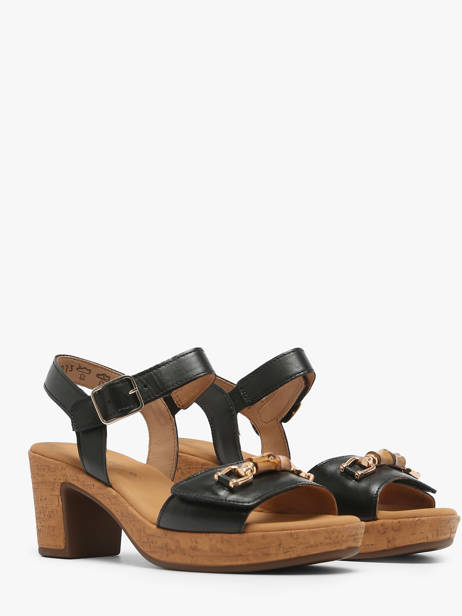 Heeled Sandals In Leather Gabor Black accessoires 27 other view 2