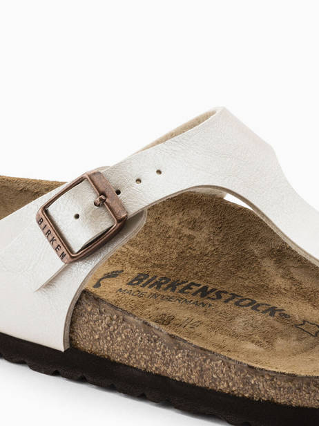 Mules Gizeh Birkenstock Blanc accessoires 943873 vue secondaire 1