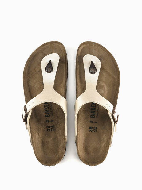 Mules Gizeh Birkenstock Blanc accessoires 943873 vue secondaire 4