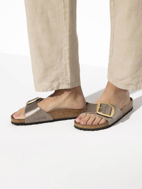 Mules Madrid Big Buckle Birkenstock Beige accessoires 1016237 vue secondaire 2