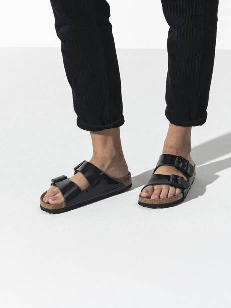 Mules Arizona Birkenstock Noir accessoires 1005292 vue secondaire 2