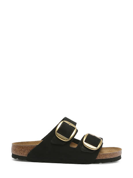 Mules Arizona Big Buckle En Cuir Birkenstock Noir accessoires 1023290