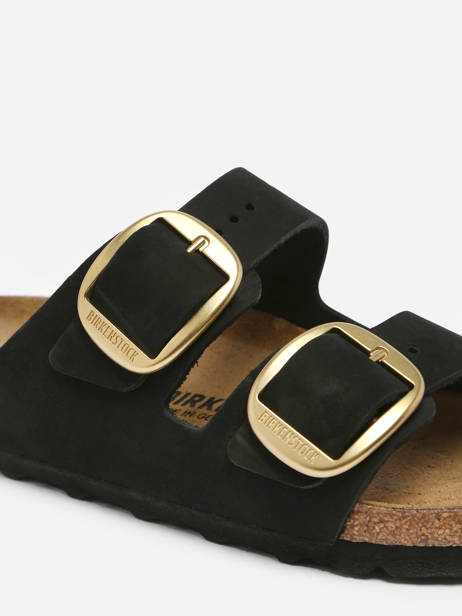 Mules Arizona Big Buckle En Cuir Birkenstock Noir accessoires 1023290 vue secondaire 1