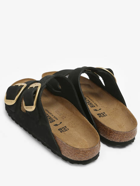 Mules Arizona Big Buckle En Cuir Birkenstock Noir accessoires 1023290 vue secondaire 3
