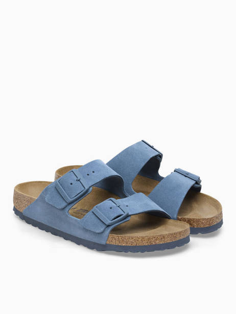 Mules Arizona En Cuir Birkenstock Bleu accessoires 1026820 vue secondaire 3