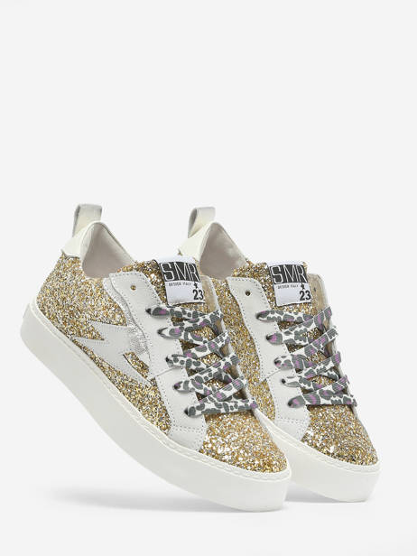 Sneakers Viken In Leather Semerdjian Gold accessoires VIKE9586 other view 3