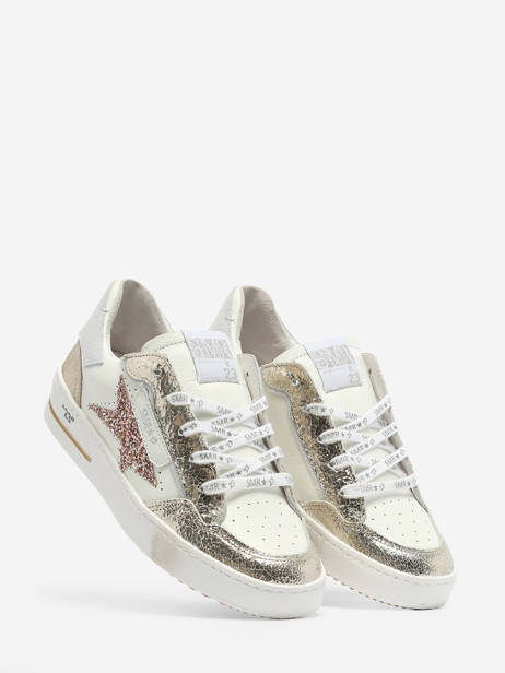Sneakers Ale En Cuir Semerdjian Or accessoires ALE11813 vue secondaire 3